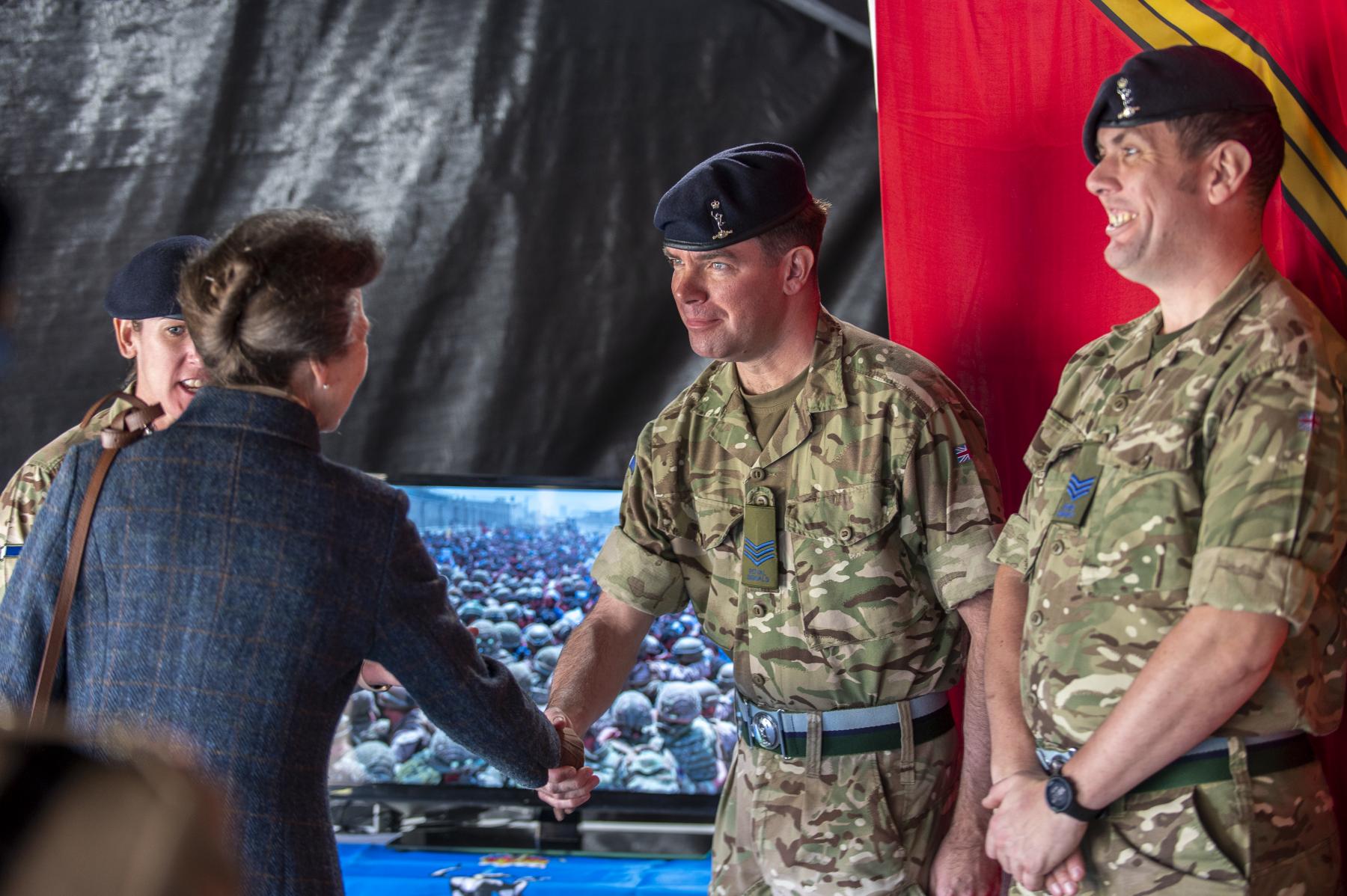 HRH The Princess Royal visits 21 SR